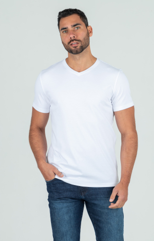 Camiseta Pima Premium Orgânico Gola V 